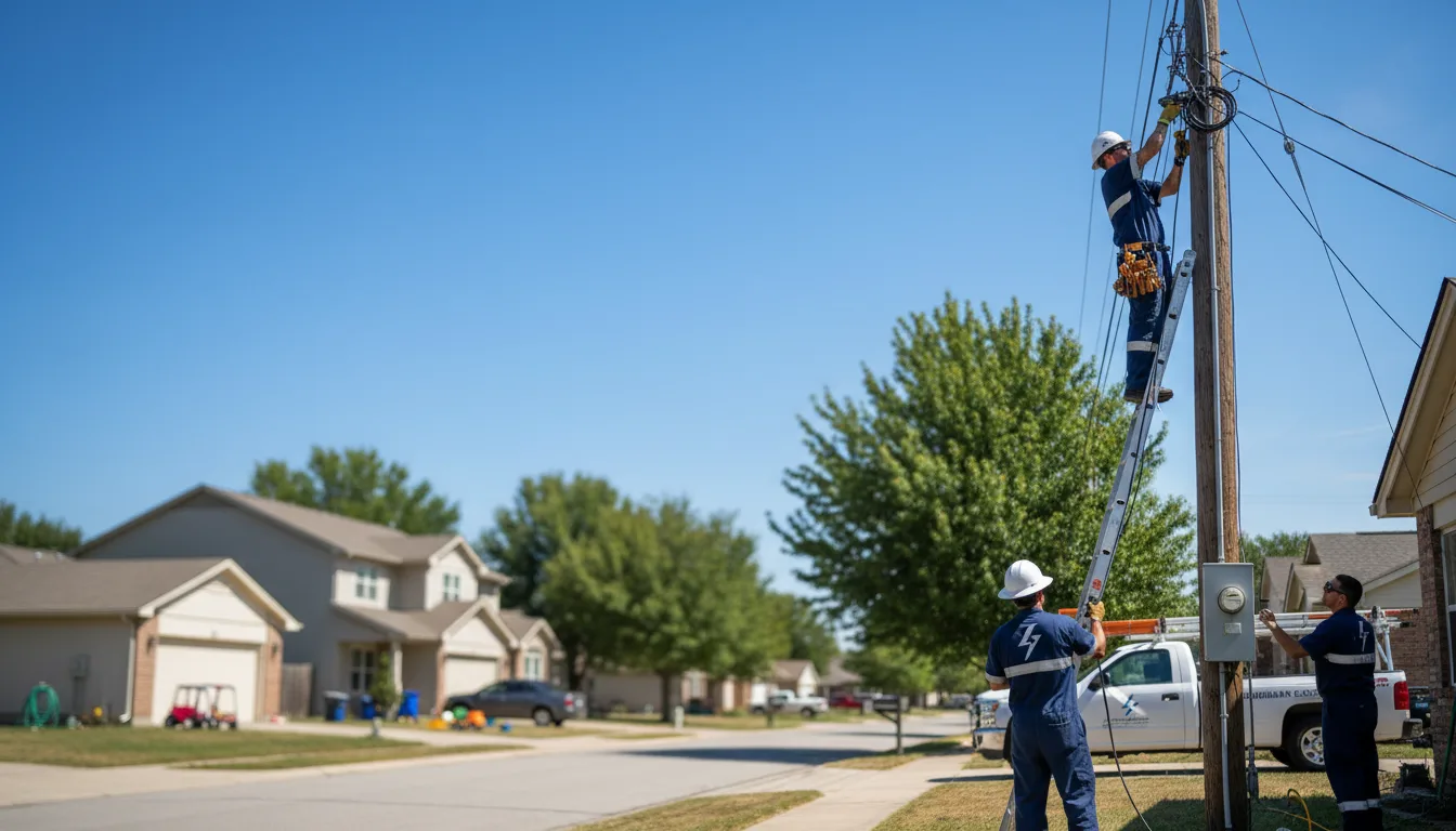 Residential electrician providing installation services in Litchfield, IL